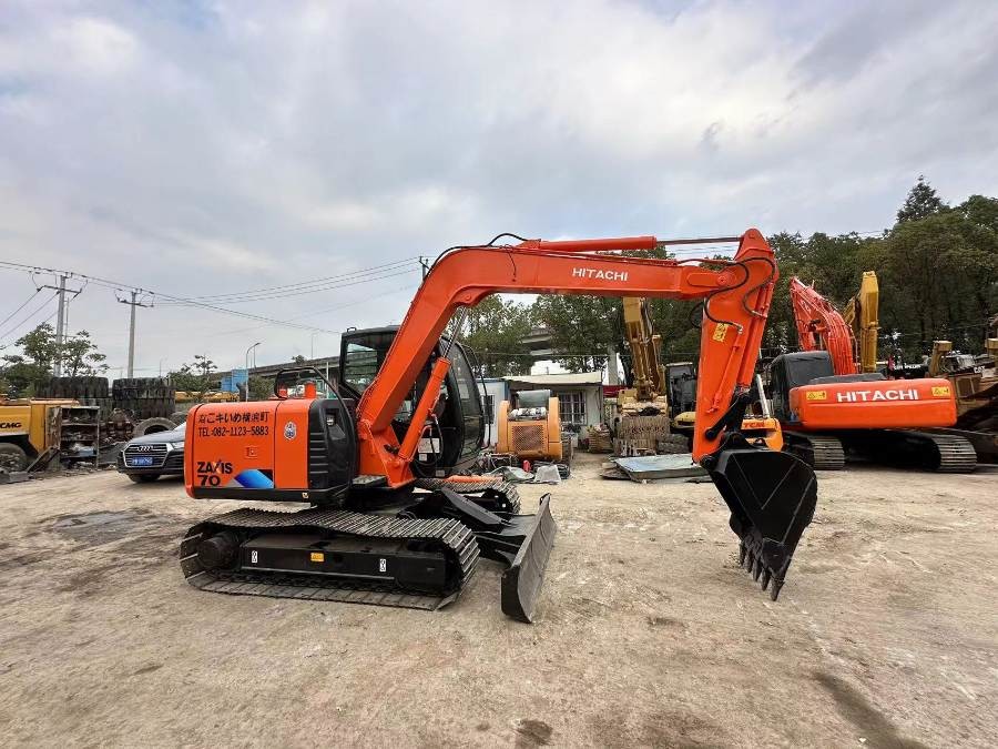 Jepang Digunakan Hitachi Mini Excavator 7ton untuk dijual Second Hand ZX70 Jindongyu Machinery