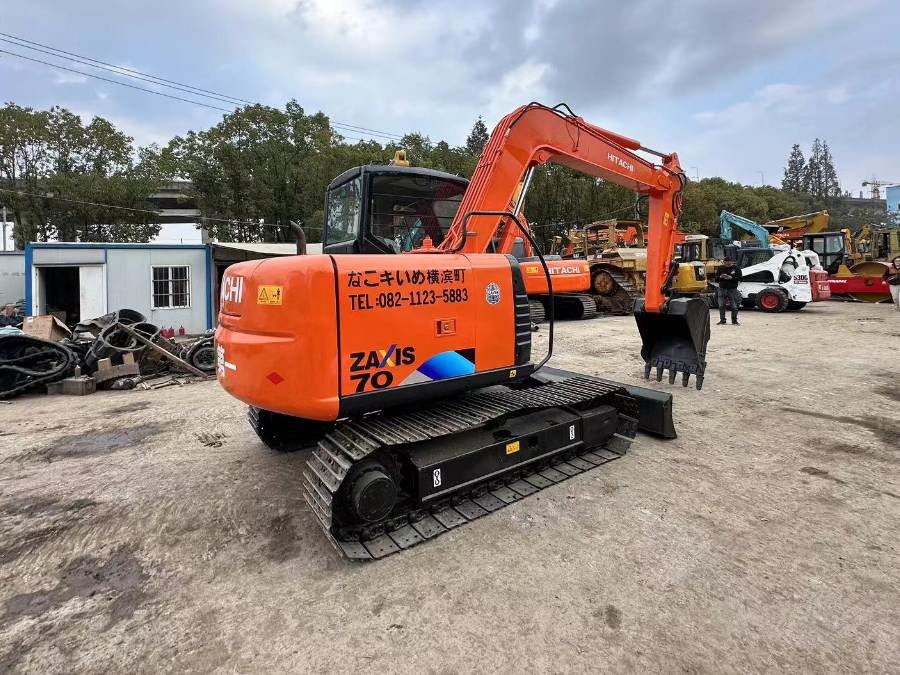 Jepang Digunakan Hitachi Mini Excavator 7ton untuk dijual Second Hand ZX70 Jindongyu Machinery
