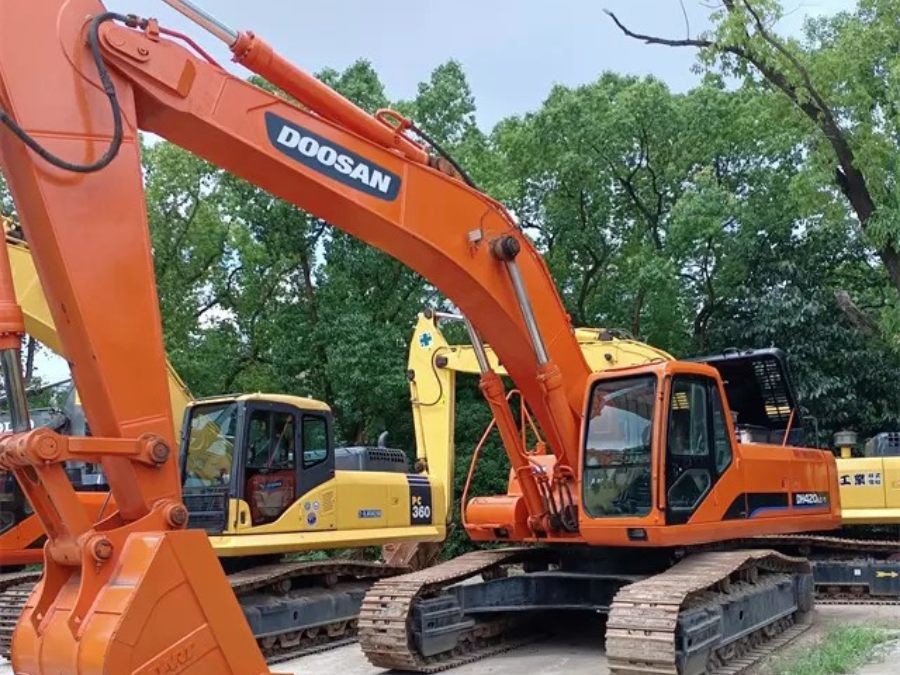 Korea Digunakan Doosan Excavator untuk dijual Second Hand DX420LC Jindongyu Mesin