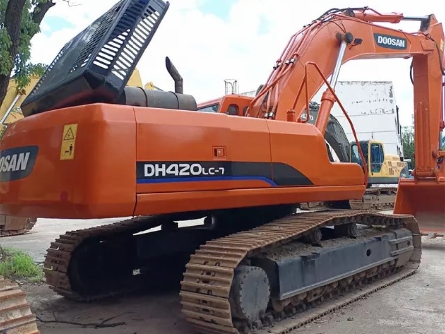Korea Digunakan Doosan Excavator untuk dijual Second Hand DX420LC Jindongyu Mesin