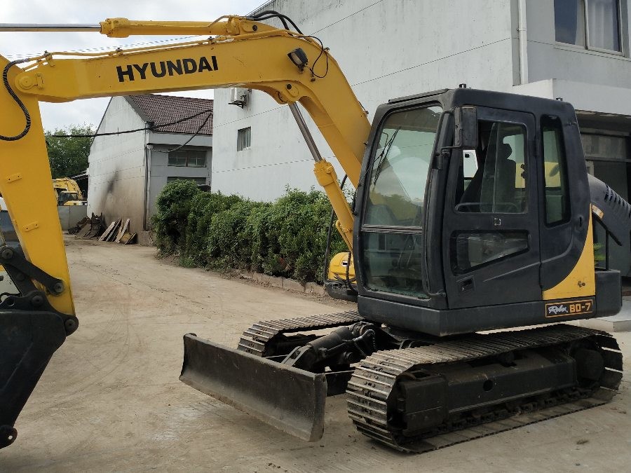 Korea Digunakan Hyundai Excavator untuk dijual R80-7 8 Ton Jindongyu Mesin