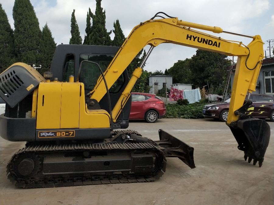 Korea Digunakan Hyundai Excavator untuk dijual R80-7 8 Ton Jindongyu Mesin